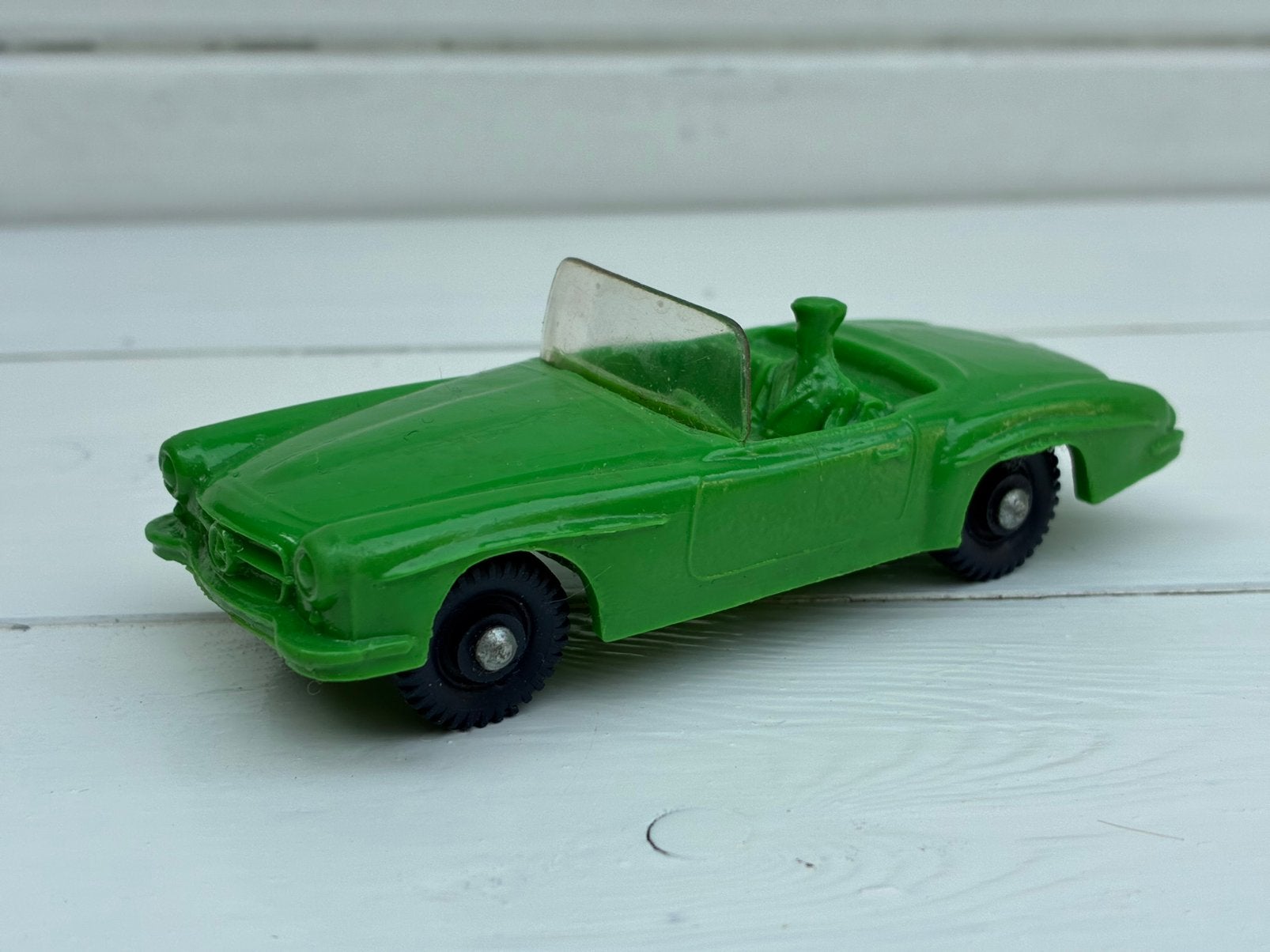 Mercedes SL cabrio Tomte 11 groen, plastic vinyl auto, Ophalen of Verzenden, Gebruikt, Auto, Tomte