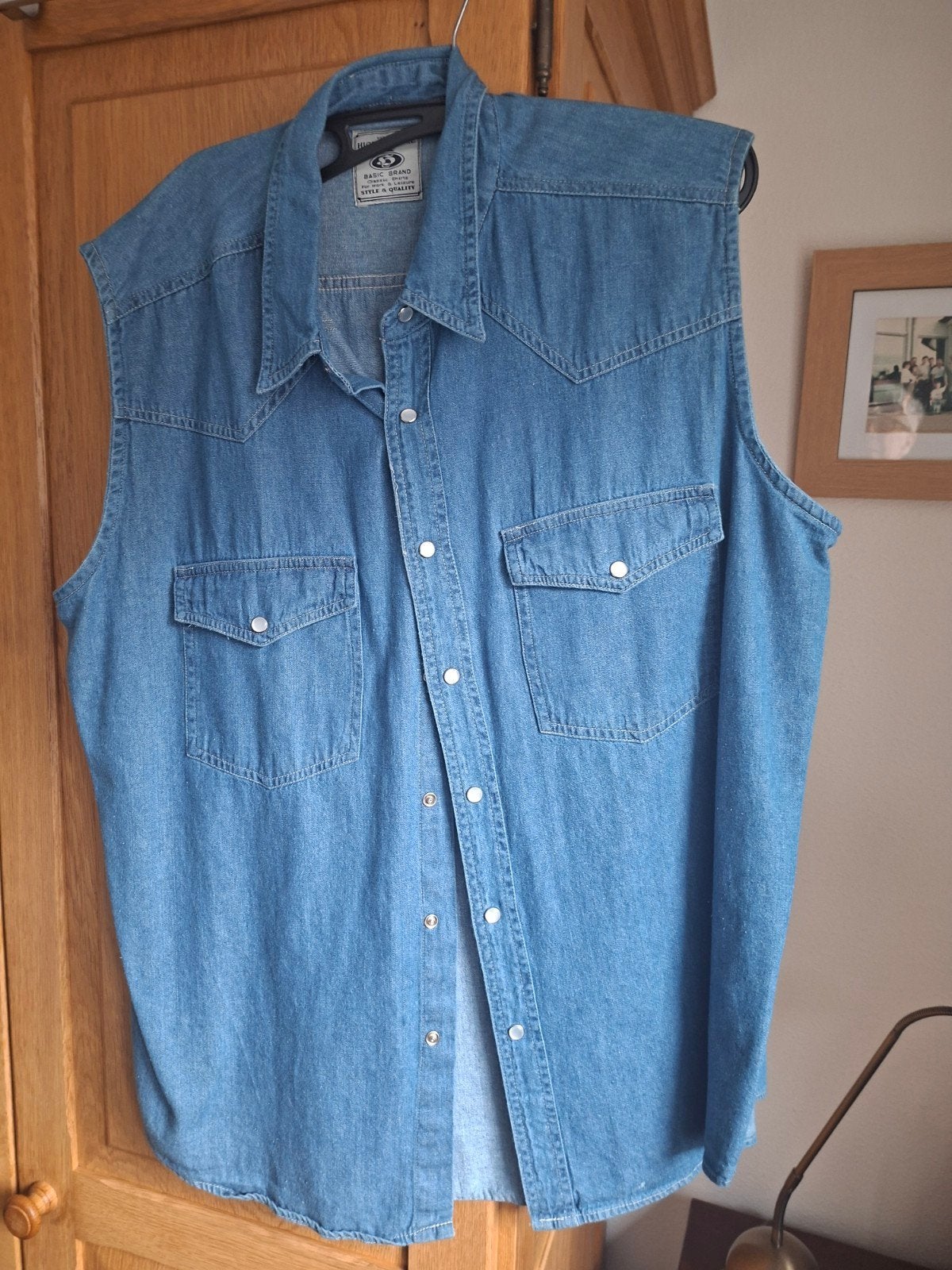 Spijker blousje/hesje maat xl, Ophalen of Verzenden, Nieuw, Blauw