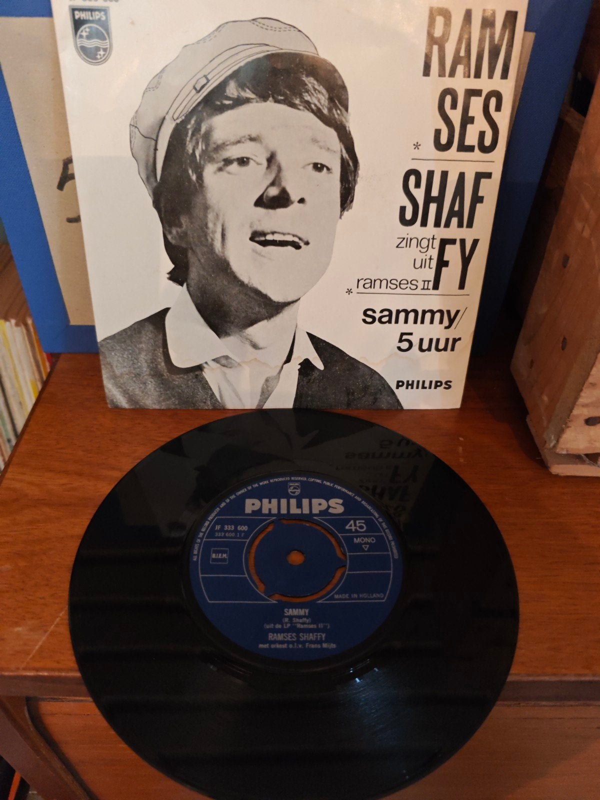 Ramses Shaffy - Sammy / 5 Uur (Philips 45 toeren), Cd's en Dvd's, Vinyl Singles, Gebruikt, Originele persing, 7 inch, Ophalen of Verzenden