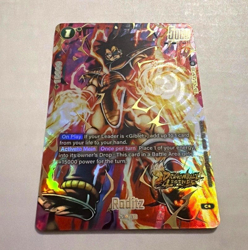 Raditz FS10-16 Dragon ball Fusion World Card, Hobby en Vrije tijd, Verzamelkaartspellen | Overige, Ophalen of Verzenden, Nieuw