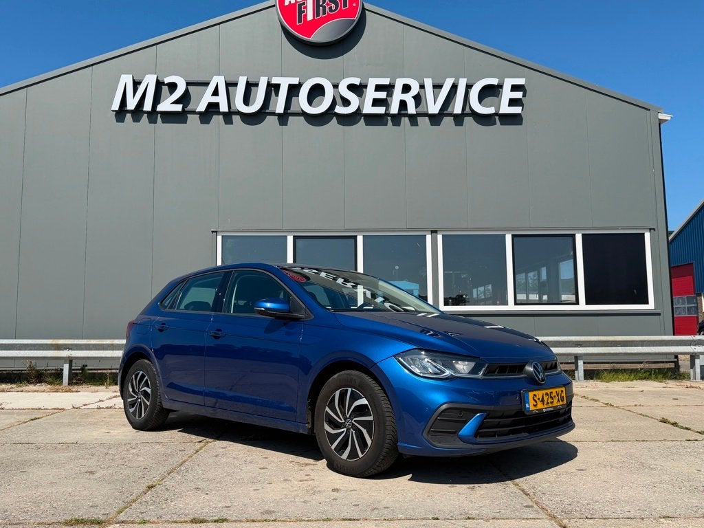 Volkswagen POLO 1.0 TSI Life, Auto's, Stof, Gebruikt, Blauw, 49 €/maand