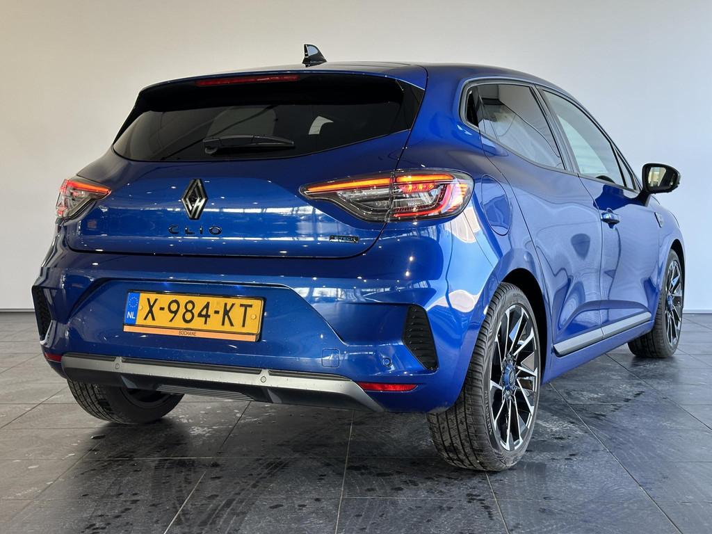 Renault Clio 1.6 E-Tech Full Hybrid 145 esprit Alpine | 360, Auto's, Renault, Gebruikt, Met garantie (alle), Blauw, Leder en Stof