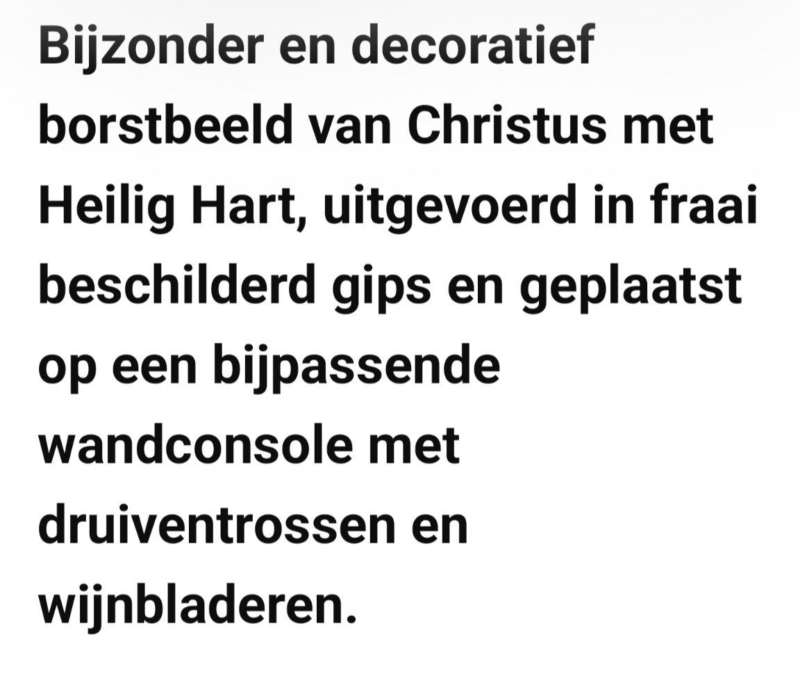 Frans Heilig Hart Borstbeeld van Jezus, Ophalen
