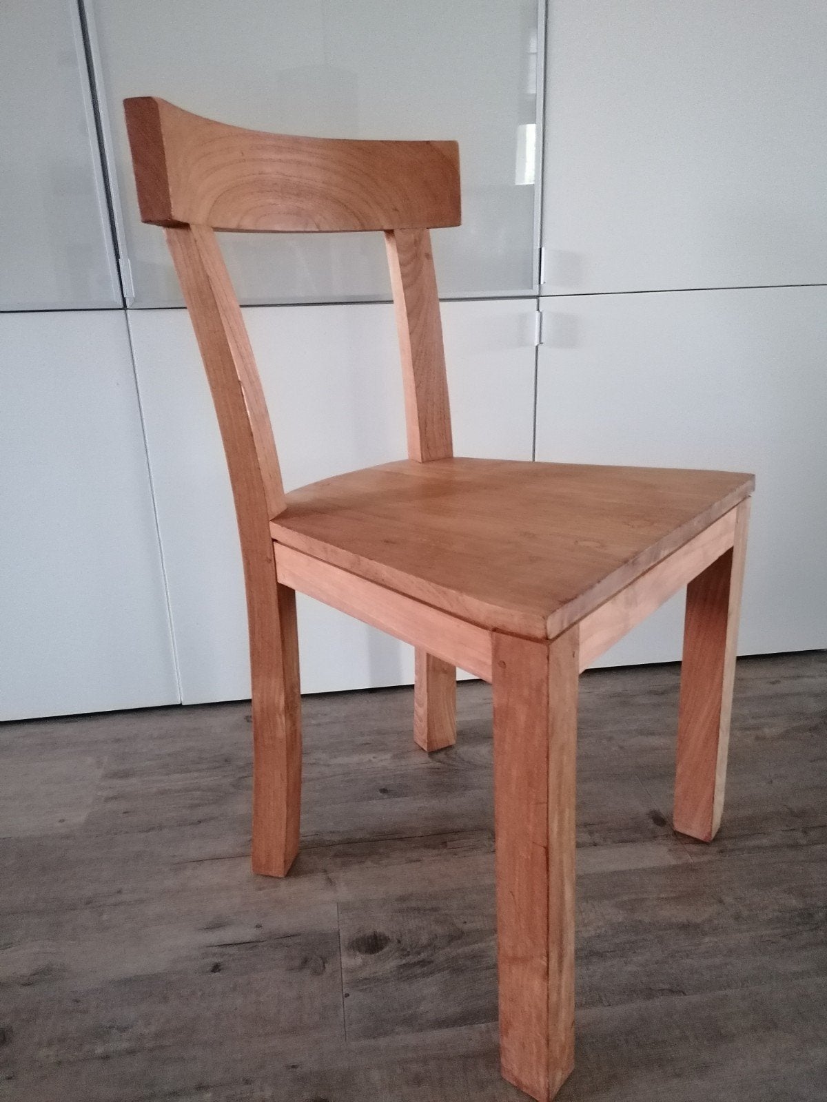 teakhouten eetkamerstoel, Huis en Inrichting, Stoelen, Ophalen, Zo goed als nieuw, Bruin