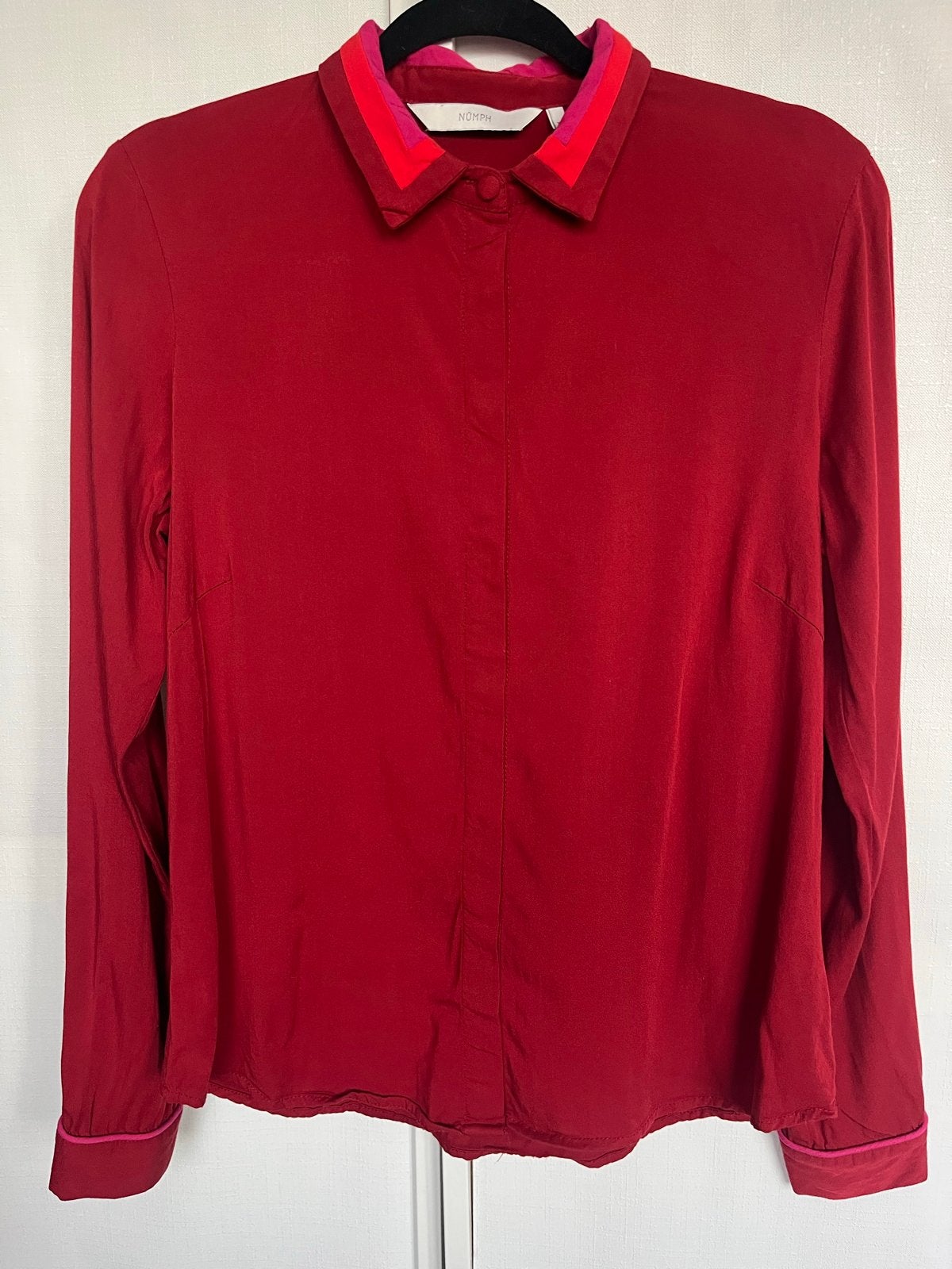 Nümph Blouse Maat M - Rode Blouse, Ophalen of Verzenden, Zo goed als nieuw, Maat 38/40 (M), Rood