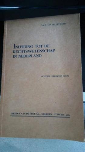 JHP Bellefroid Inleiding tot de rechtswetenschap in Nederlan, Ophalen of Verzenden, JHP Bellefroid
