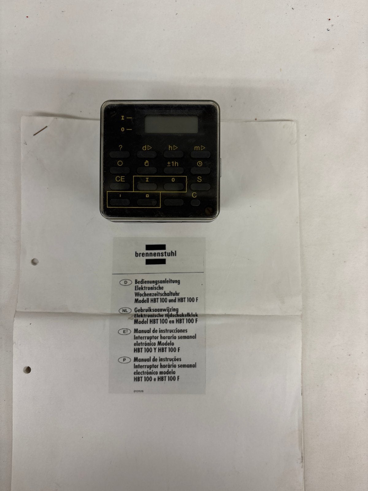 Brennenstuhl HBT 100 Elektronische Tijdschakelklok, Ophalen of Verzenden, Gebruikt, Brennenstuhl, Overige typen