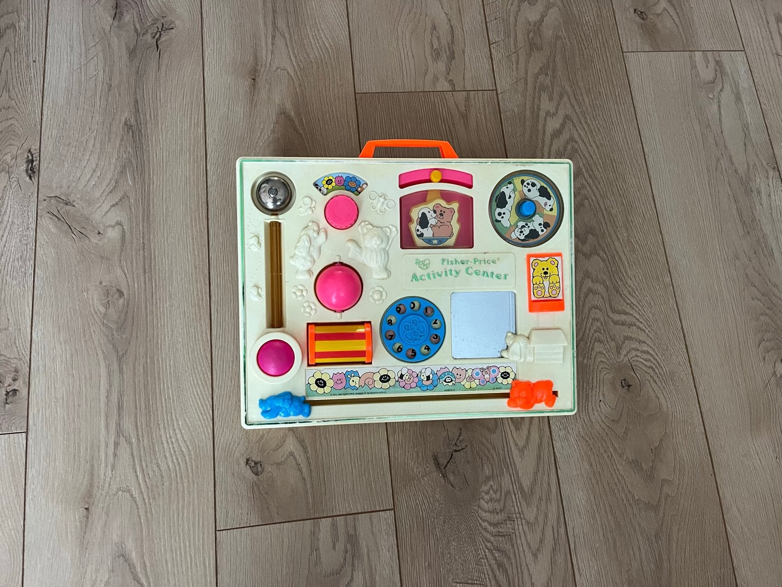 Vintage Fisher-Price Activity Center uit 1973/1984, Ophalen of Verzenden, Gebruikt, Speelset