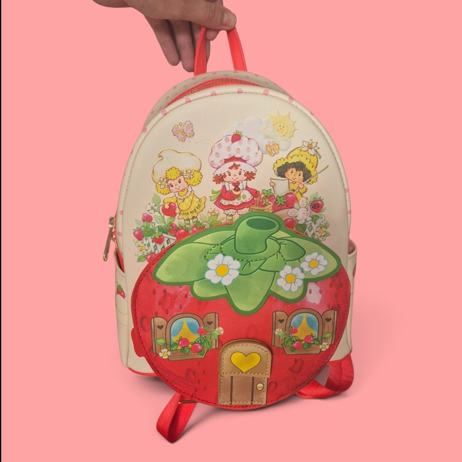 Loungefly Strawberry Shortcake Mini Rugzak - Nieuw, Overige merken, 25 tot 40 cm, Nieuw, Ophalen of Verzenden