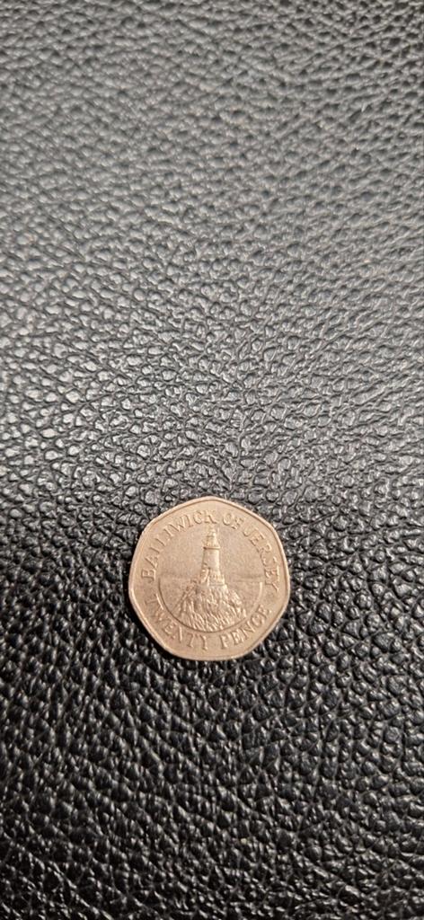 Jersey 20 pence 1997, Postzegels en Munten, Ophalen of Verzenden, Overige landen