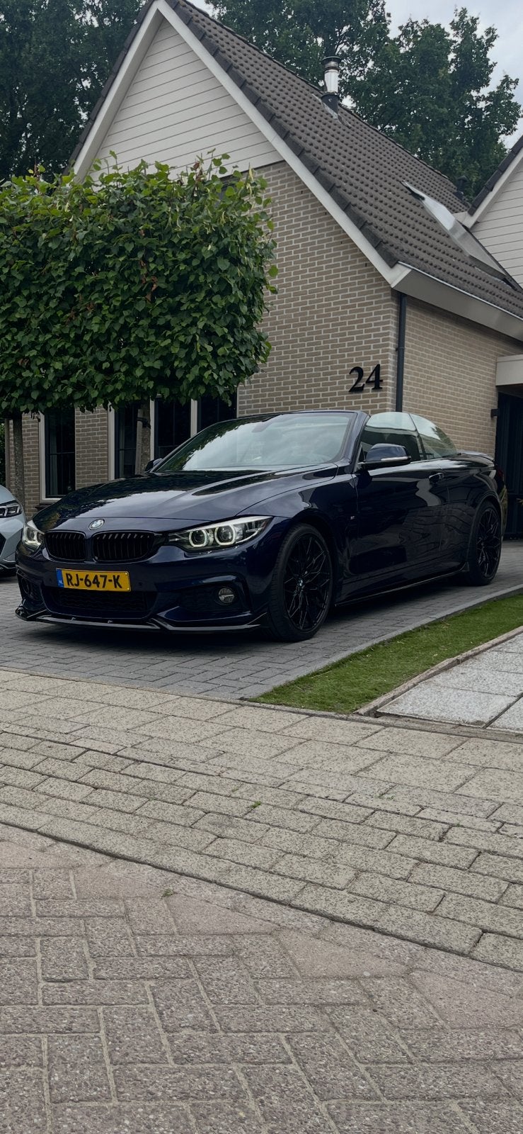 BMW 420I NL cabrio M-sport Maxton LCI High exec 2017, Auto's, 1998 cc, Achterwielaandrijving, Zwart, Cabriolet