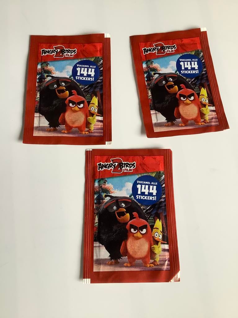 Angry Birds 2 Film Stickerpakjes, ongeopend. 3 Sets., Deen, Ophalen of Verzenden