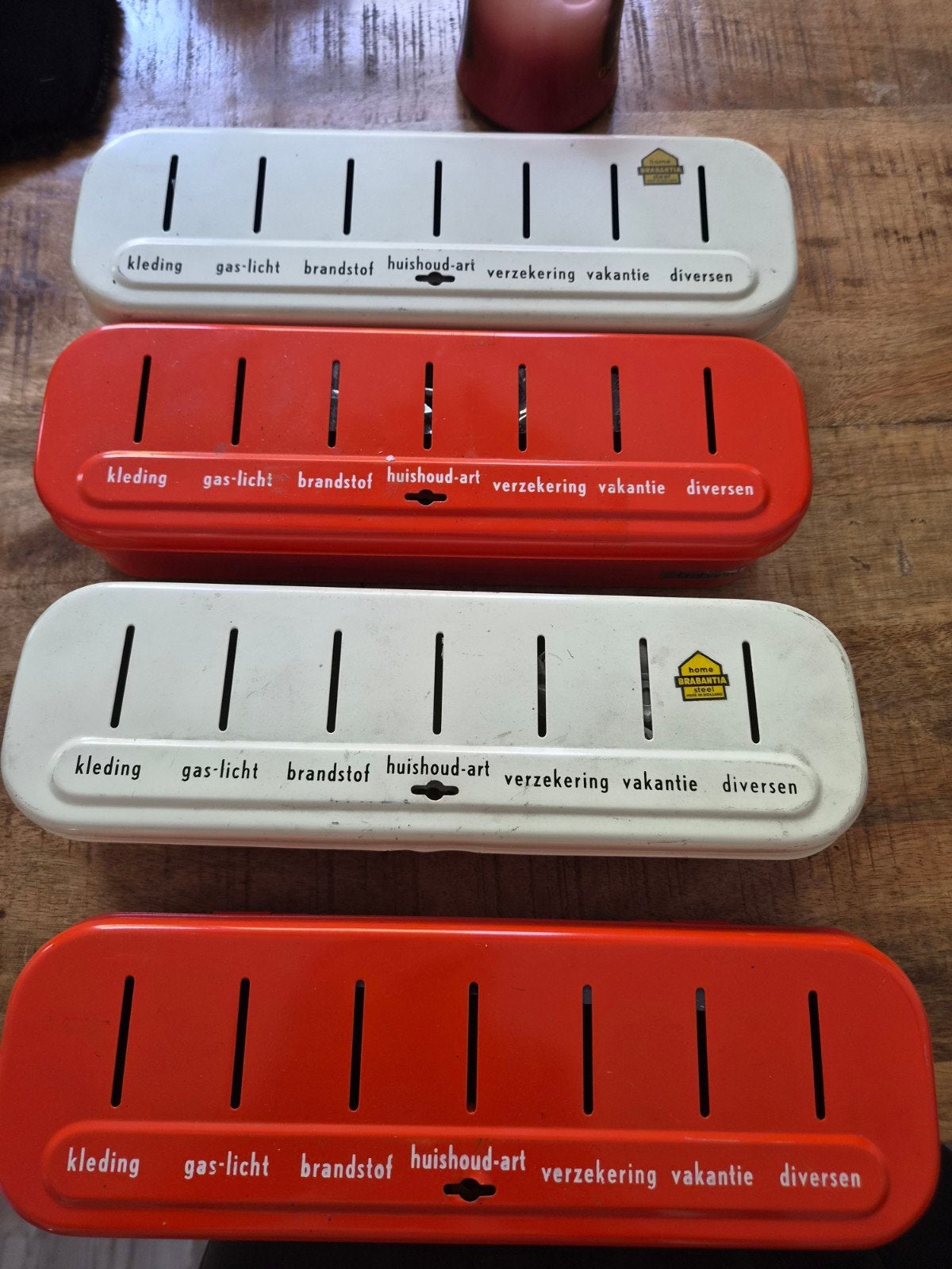 Jaren '60 Brabantia Spaarpot met Sleutel - Vintage, Ophalen, Gebruikt, Metaal of Blik, Overige thema's