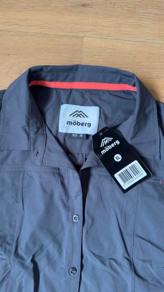 Möberg Outdoor blouse NIEUW- Maat XL, Kleding | Dames, Ophalen of Verzenden, Nieuw, Maat 46/48 (XL) of groter, Grijs