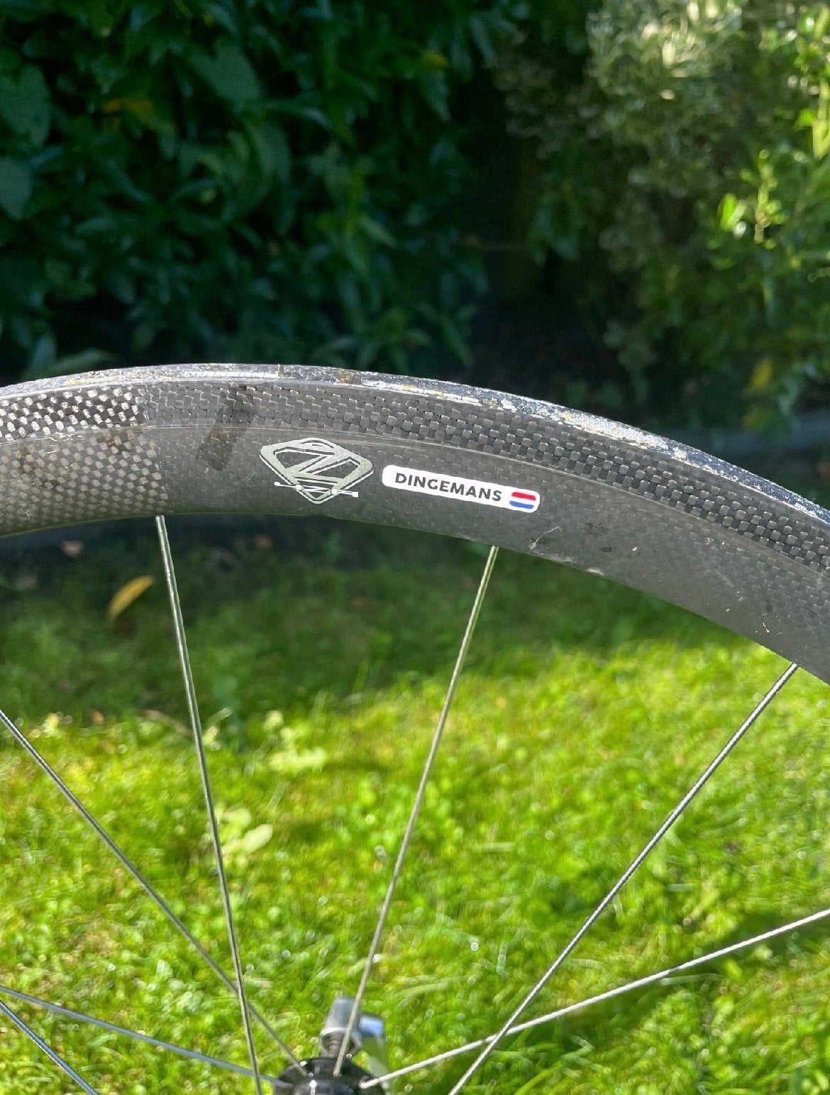 4ze Carbon Wielset velgrem - Gebruikt, Fietsen en Brommers, Wiel, Gebruikt, Ophalen of Verzenden, Racefiets