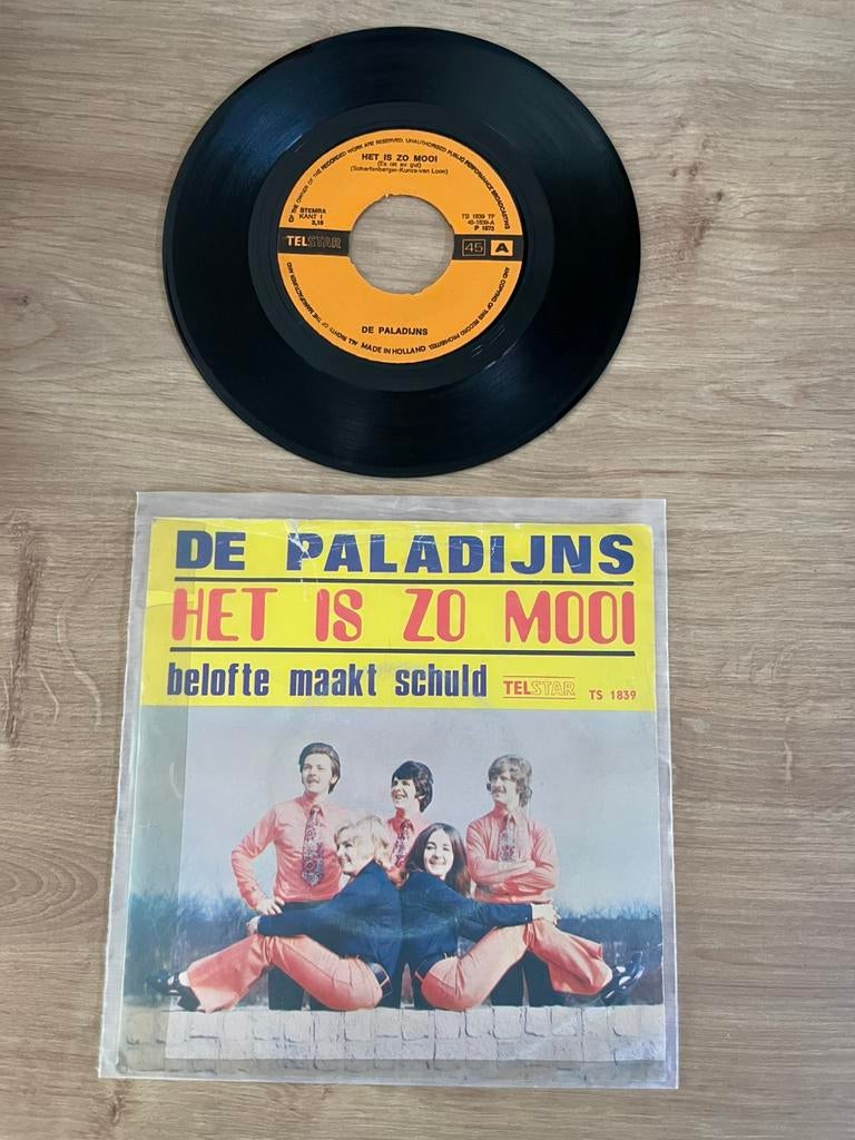 Paladijns single Telstar ts1839, Cd's en Dvd's, Verzenden, Zo goed als nieuw, Overige formaten, Levenslied of Smartlap