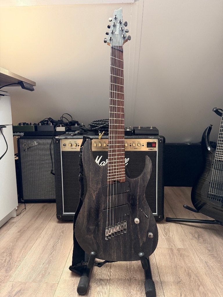 Ibanez RGIF7 Iron Label Fanned Fret, Ophalen, Gebruikt, Solid body, Ibanez