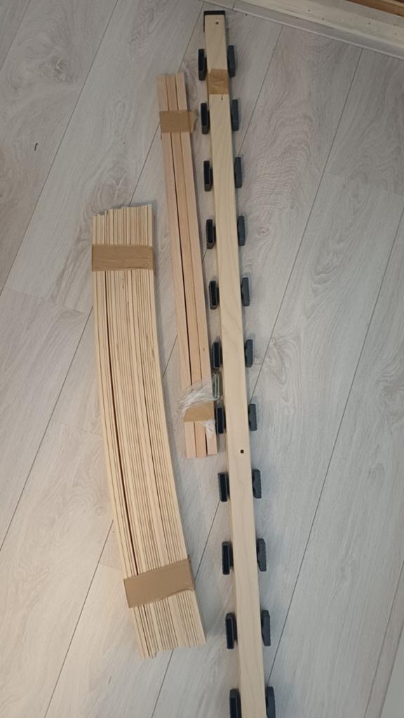 1 persoons lattenbodem., Ophalen, 90 cm, Eenpersoons, Nieuw