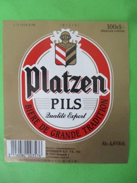 bieretiket Belgie 25-4 (4N) piedboeuf, Verzamelen, Biermerken, Ophalen of Verzenden, Gebruikt, Overige typen, Overige merken
