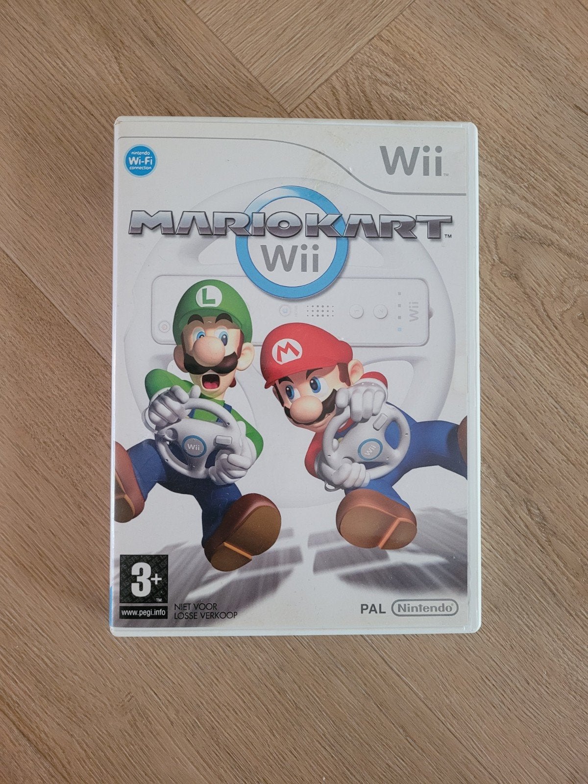 Mario Kart Wii - Nintendo Wii Spel, Spelcomputers en Games, Gebruikt, Racen en Vliegen, Ophalen of Verzenden, 3 spelers of meer