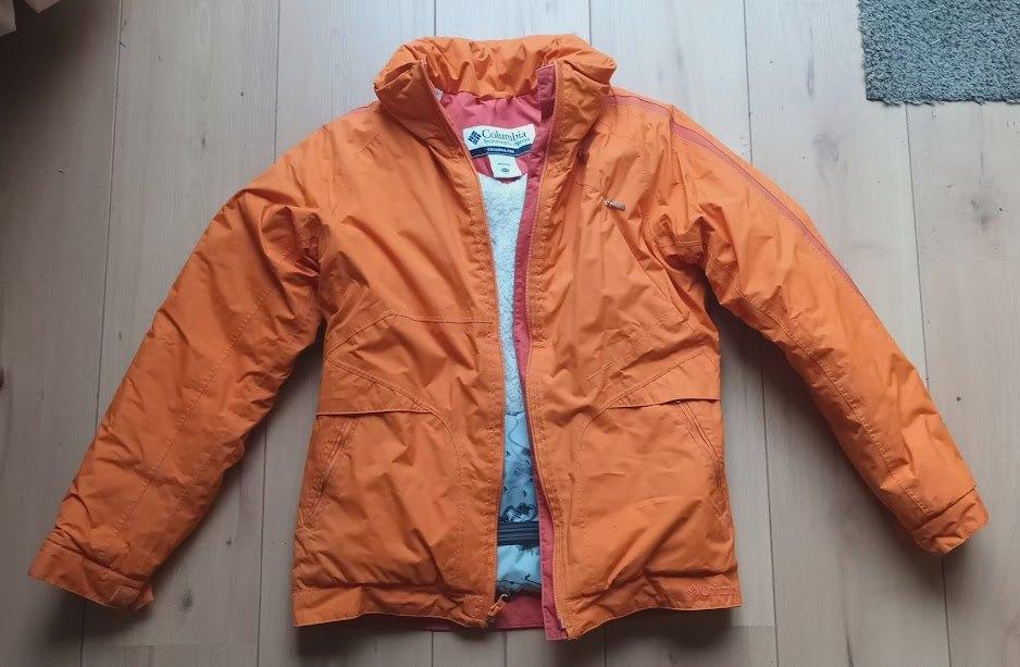 Columbia ski jack, winterjack, oranje. 14/16 jaar, Overige merken, Gebruikt, 100 tot 140 cm, Ophalen of Verzenden