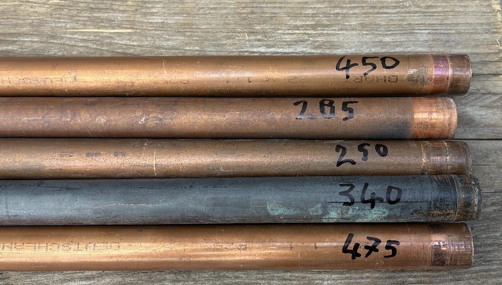 koperen buis 22 mm gebruikt voor zonneboiler diverse lengte, Ophalen, Overige materialen, Overige typen, 20 tot 40 mm