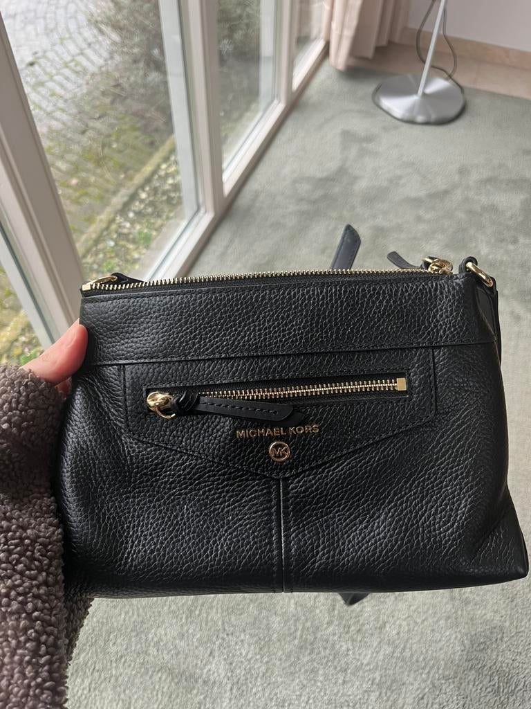 Michael Kors Warren Medium crossbodytas van leer, Sieraden, Tassen en Uiterlijk, Tassen | Damestassen, Nieuw, Handtas, Zwart, Ophalen