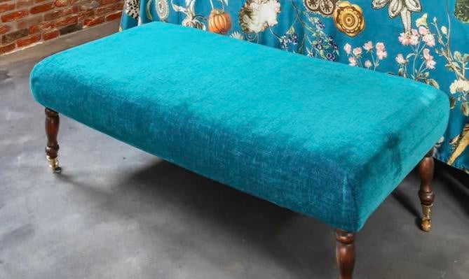 Hocker voetenbank klassiek, Huis en Inrichting, Ophalen, Tweepersoons, 75 tot 100 cm, Zo goed als nieuw