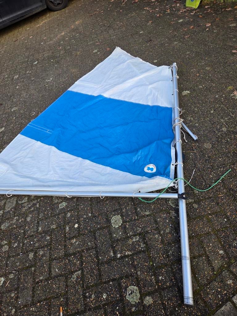 Optimist zeil - gebruikt maar in goede staat, Ophalen of Verzenden