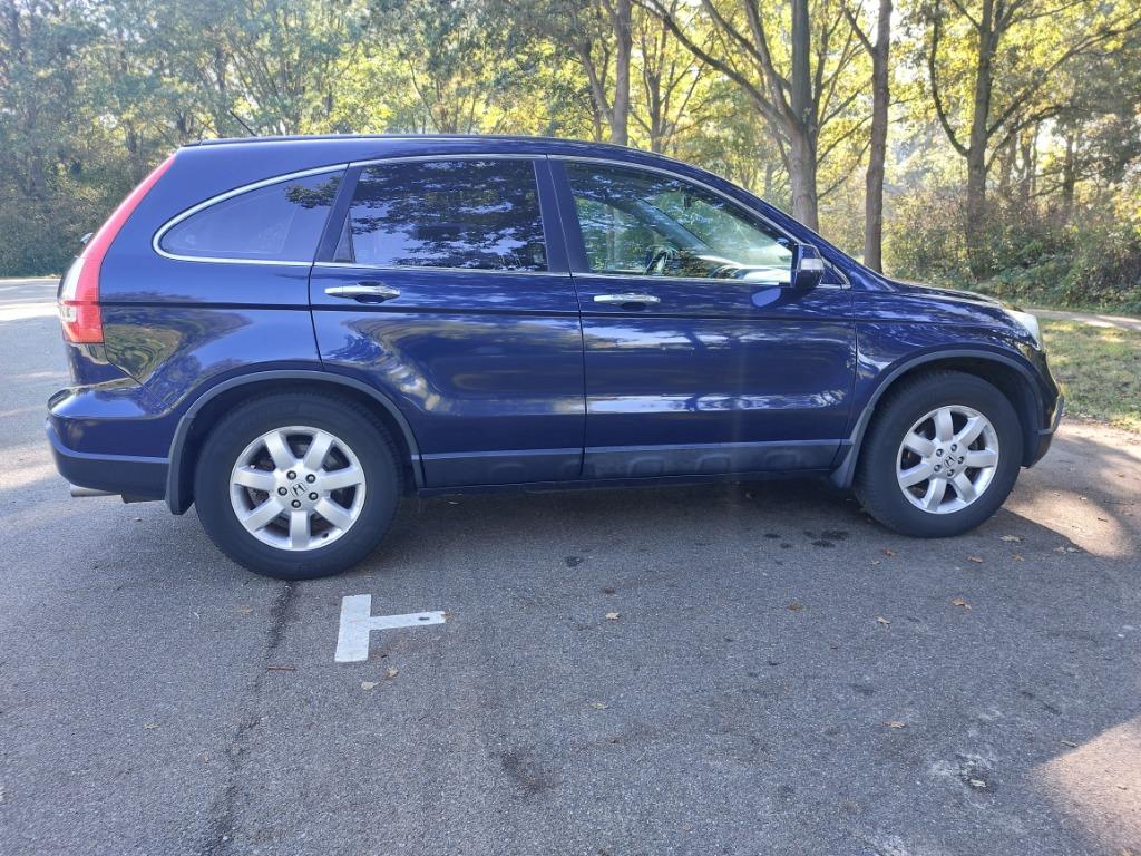 Honda CR-V 2.0 AUT 2007 Blauw AWD. Apk 02-2027, Auto's, Automaat, Stof, Zwart, Blauw