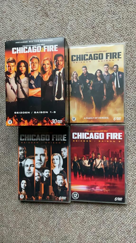 CHICAGO FIRE Seizoen 1 t/m 8., Boxset, Ophalen of Verzenden, Zo goed als nieuw, Actie en Avontuur