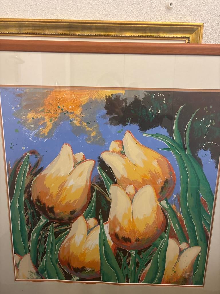 Roelof Hofman - Tulpen IV - Kleurrijke Zeefdruk, Ophalen of Verzenden