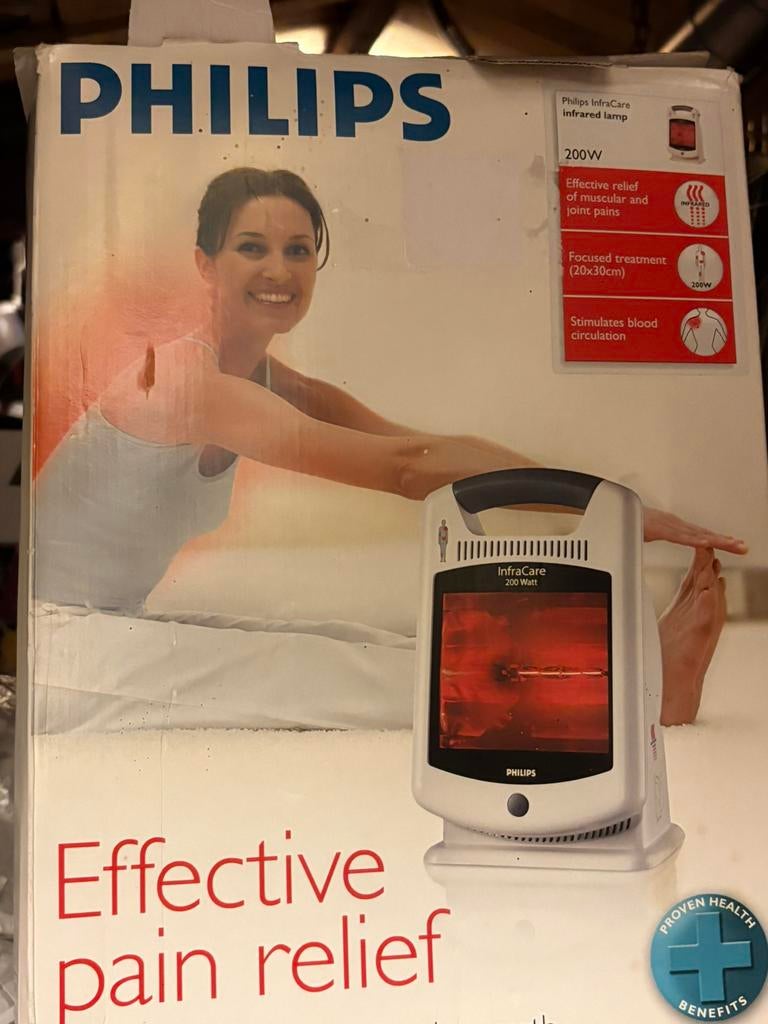Nieuw Philips InfraCare infraroodlamp (model HP3621/01), Witgoed en Apparatuur, Persoonlijke-verzorgingsapparatuur, Ophalen of Verzenden