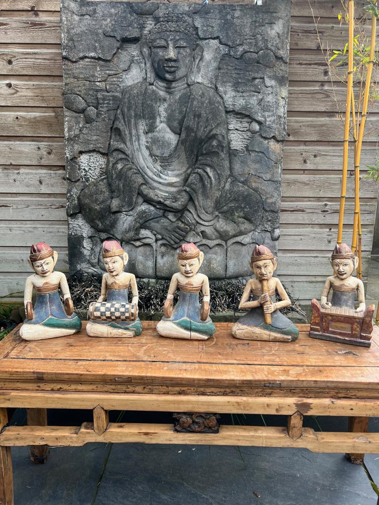 Indonesie houtsnijwerk beeld Indonesische handwerk, Antiek en Kunst, Ophalen of Verzenden