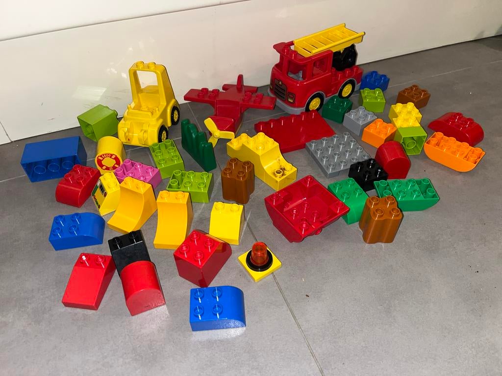 Duplo Losse Blokken + Voertuigen, Ophalen of Verzenden, Gebruikt, Losse stenen, Duplo