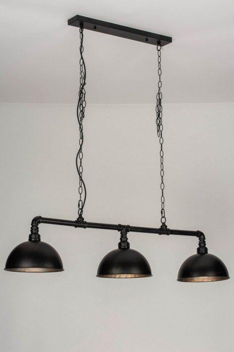 hanglamp 120cm bar tafel keuken pooltafel lamp brons zwart, Huis en Inrichting, Lampen | Hanglampen, Nieuw, Minder dan 50 cm, Metaal