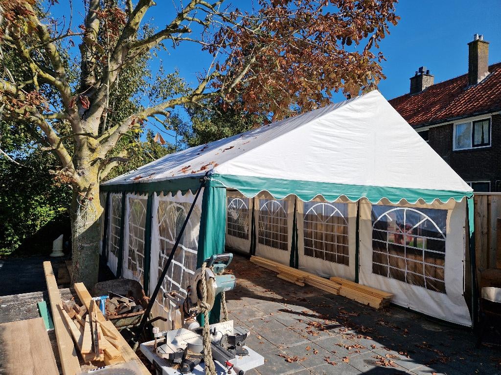 Grote Partytent 8x4m - Hoogwaardig & Compleet, Ophalen, Gebruikt, Opvouwbaar, Partytent