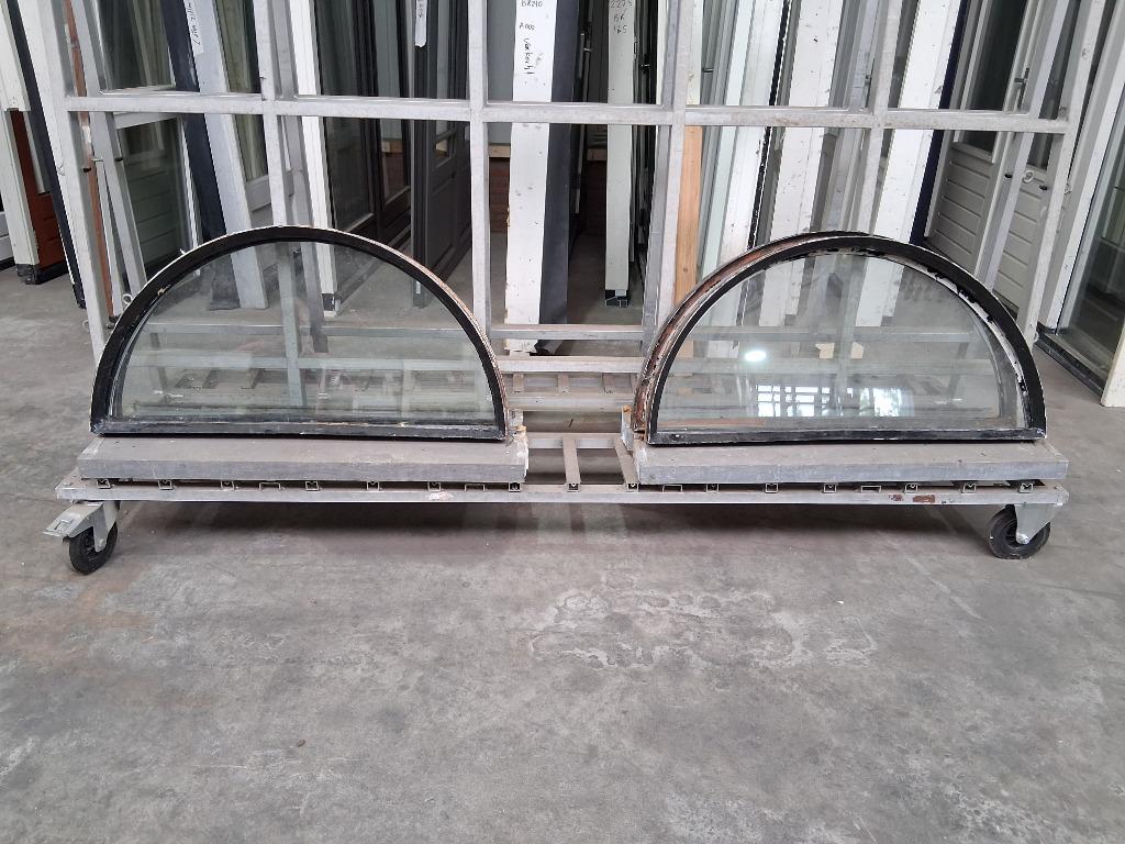 4x Stalen Stal ramen Hr++ met natuursteen dorpel, Doe-het-zelf en Verbouw, Glas en Ramen, Gevelraam of Ruit, Gebruikt, Minder dan 80 cm