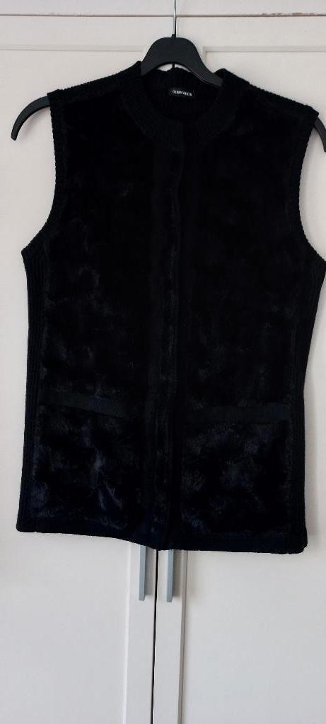 Gerry Weber "bont" vest zwart maat 42 zgan, Zwart, Maat 42/44 (L), Ophalen of Verzenden, Zo goed als nieuw