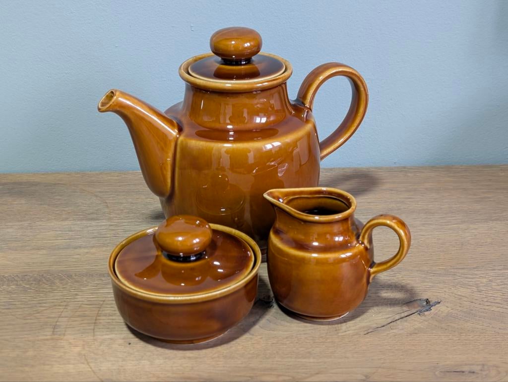 Vintage Koffieset Colditz, Ophalen, Gebruikt, Keramiek, Overige typen