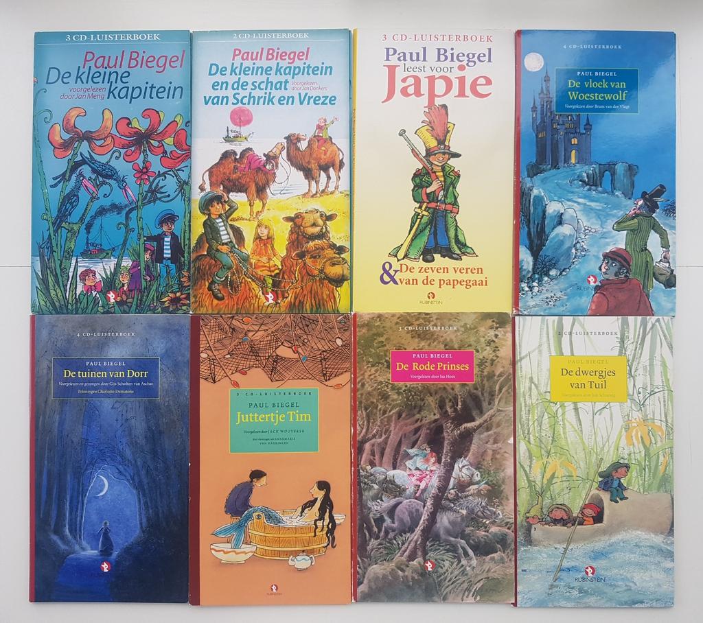 8x Luisterboek Paul Biegel oa de Kleine Kapitein, Woestewolf, Boeken, Ophalen of Verzenden, Paul Biegel, Cd, Kind