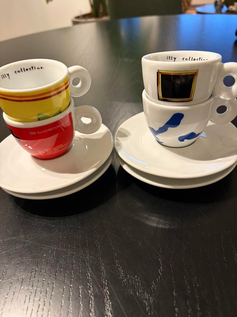 Illy espresso kopjes 2001 nieuw genummerd, Nieuw, Ophalen of Verzenden, Overige stijlen, Kop(pen) en/of Schotel(s)