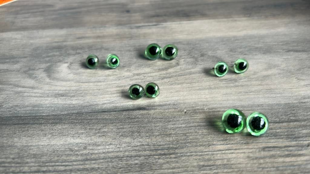 Glazen poppen ogen groen, Verzamelen, Poppen, Ophalen of Verzenden, Nieuw, Pop