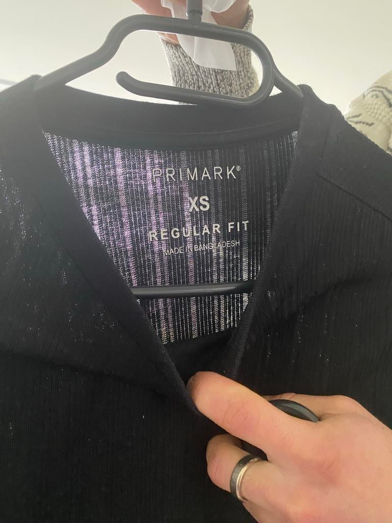 Primark Shirt XS Heren, Ophalen of Verzenden, Maat 46 (S) of kleiner, Zwart