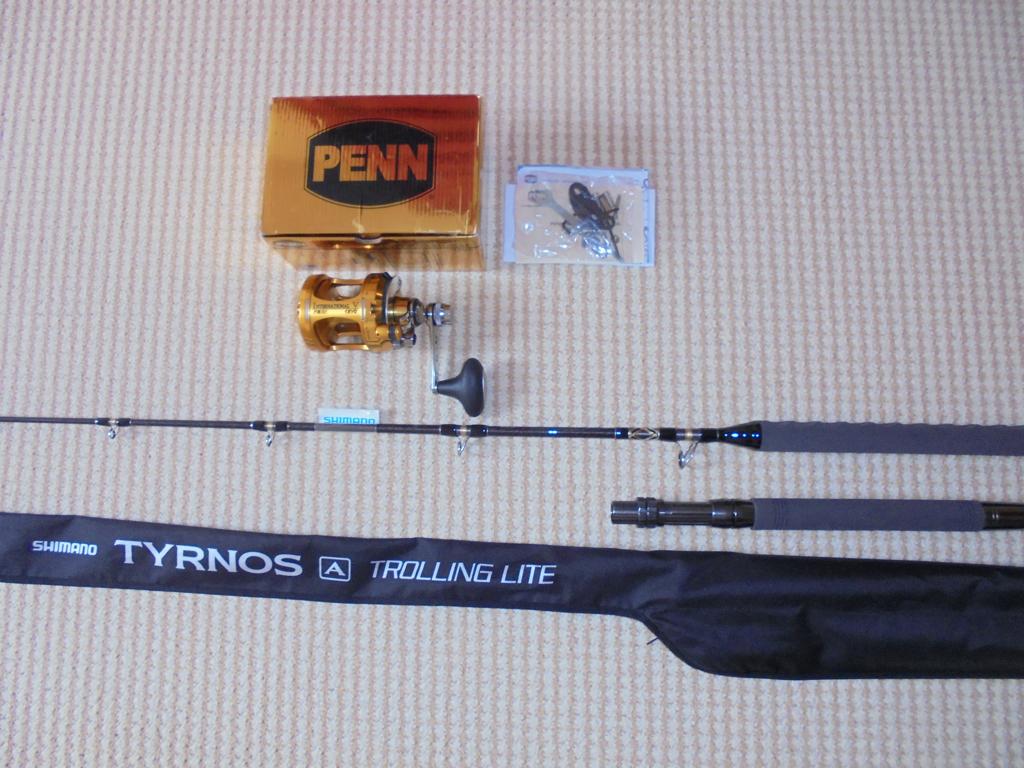 Penn International Set Reel 12VS 2speed USA Hengel Shimano., Ophalen, Nieuw, Complete set