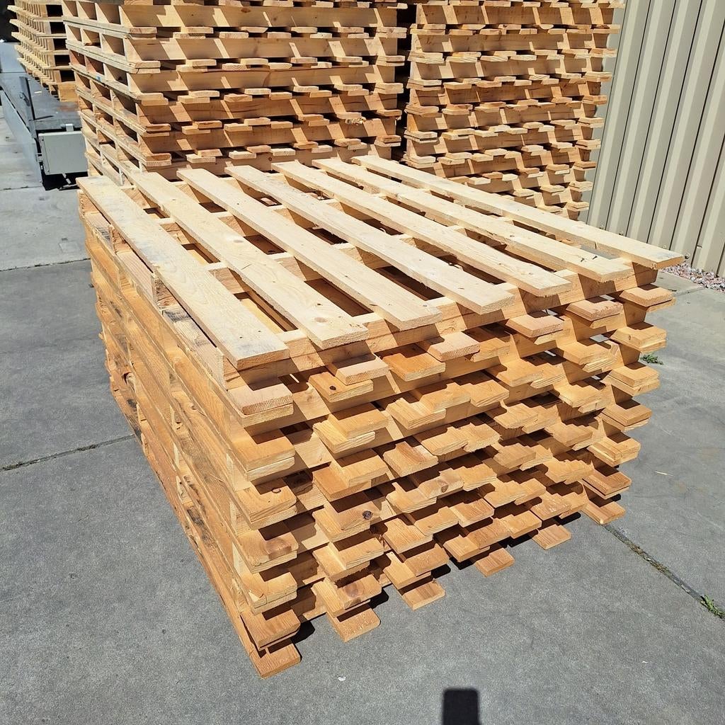 Grote Dubbeldeks pallets met mooie lange planken, Doe-het-zelf en Verbouw, Ophalen, Zo goed als nieuw, 50 mm of meer, Minder dan 200 cm