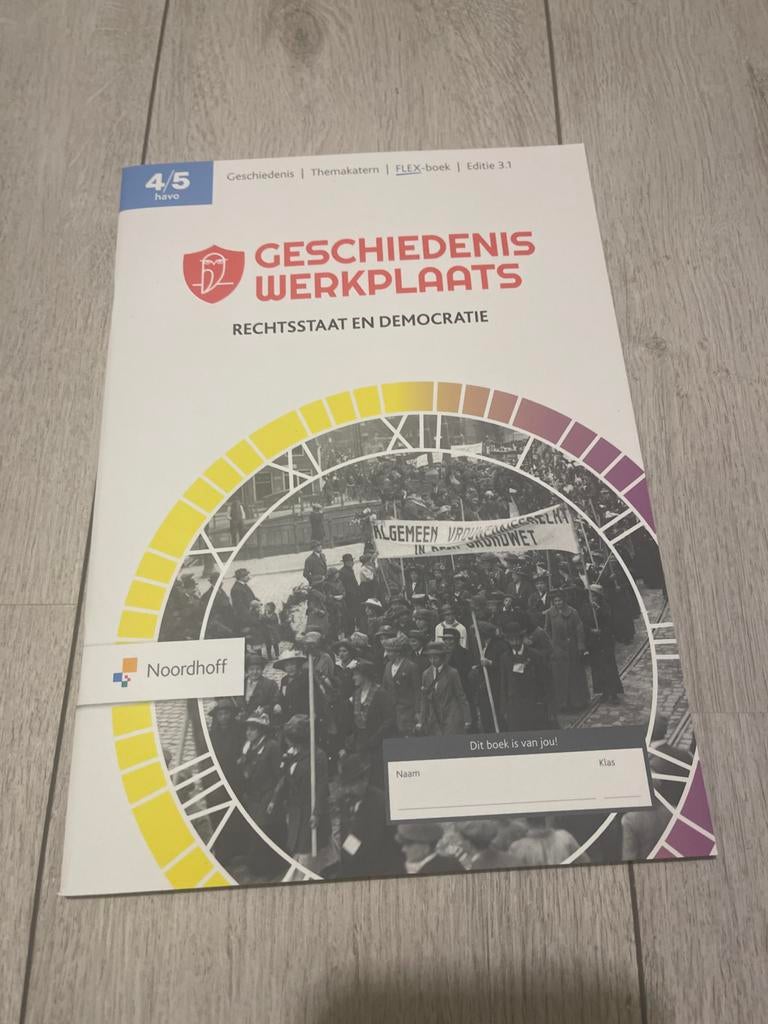 Geschiedenis Werkplaats 4/5 havo - Rechtstaat en Democratie, Boeken, Schoolboeken, Ophalen of Verzenden, Nieuw, HAVO, Geschiedenis