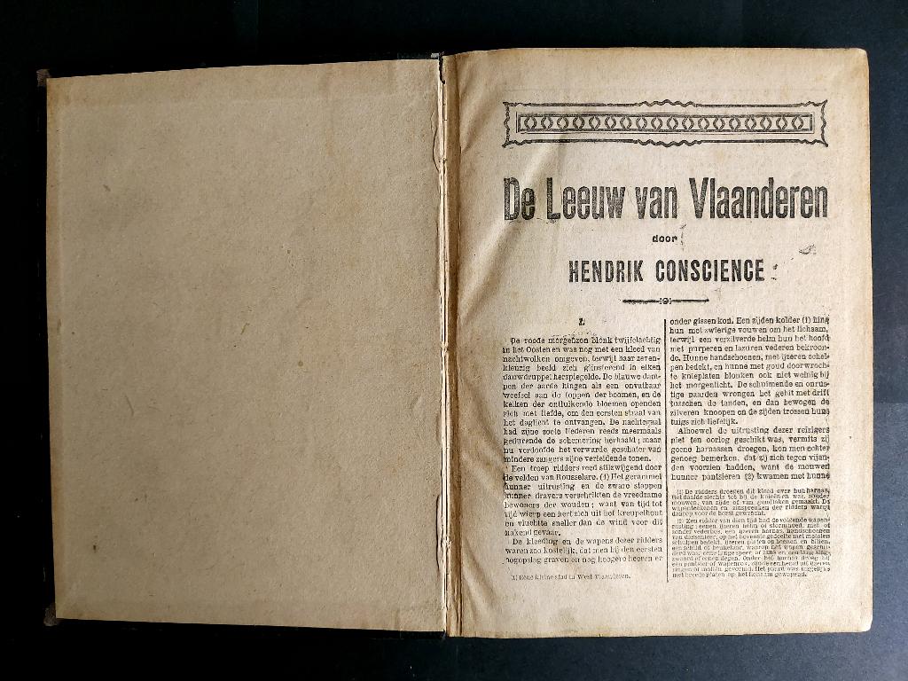Boek De Leeuw van Vlaanderen uit 1902, Ophalen of Verzenden, Gelezen, België
