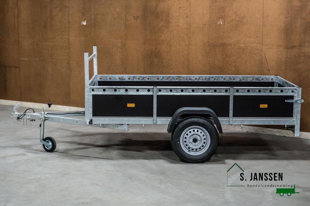 NIEUW VDM Enkelasser Aanhangers 750kg 220x130 cm, Ophalen, Nieuw