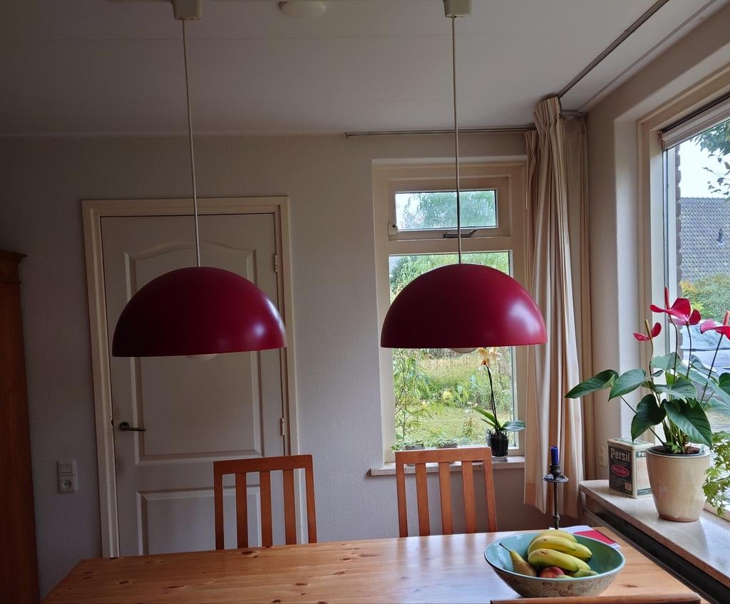 Hanglampen ikea rood, Huis en Inrichting, Ophalen of Verzenden, Minder dan 50 cm